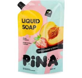 Мило рідке PINA™ “Полуниця та персик”